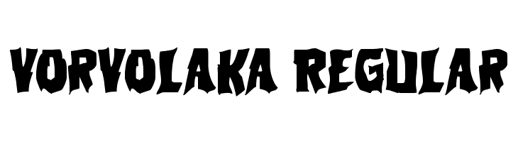 Vorvolaka Regular Font