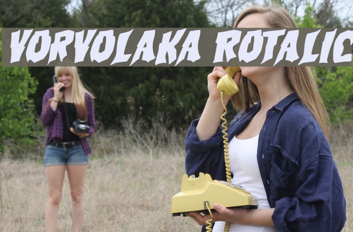 Vorvolaka Rotalic Font examples