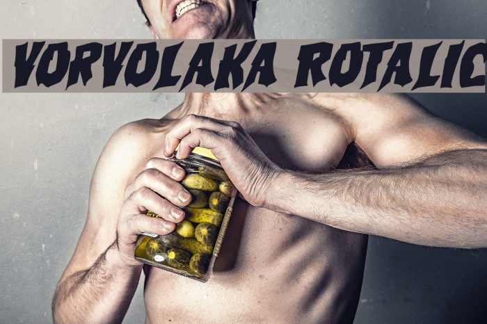 Vorvolaka Rotalic Font examples