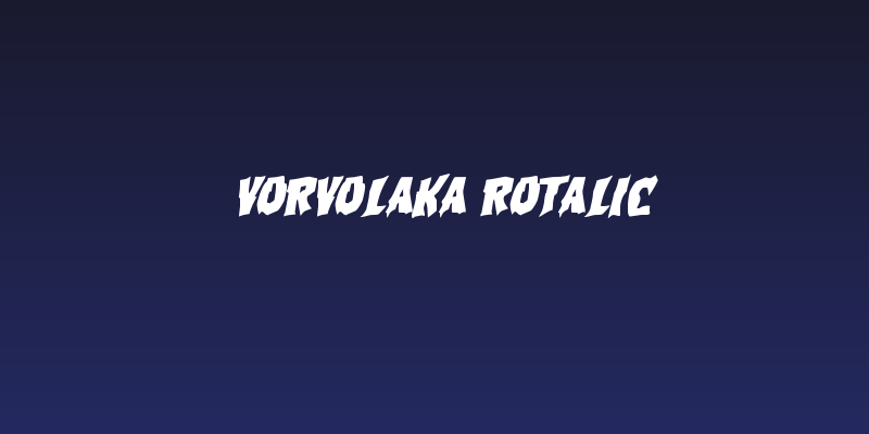 Vorvolaka Rotalic Social Header