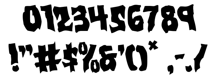 Vorvolaka Rotated Font OTHER CHARS