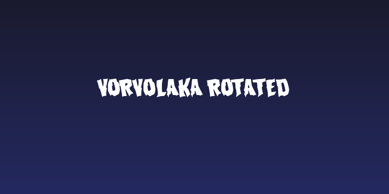 Vorvolaka Rotated Social Header