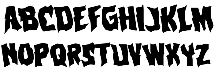Vorvolaka Rotated Font LOWERCASE