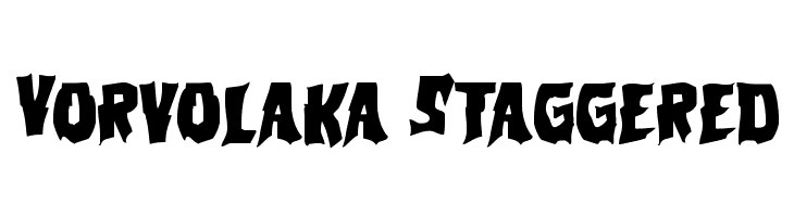 Vorvolaka Staggered Font