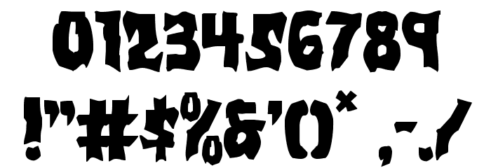 Vorvolaka Staggered Font OTHER CHARS