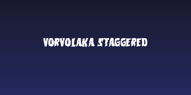 Vorvolaka Staggered Social Header