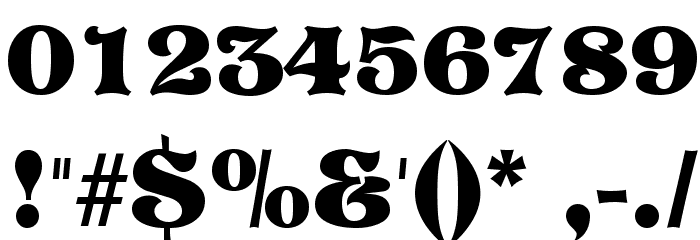 Vostrey Font OTHER CHARS