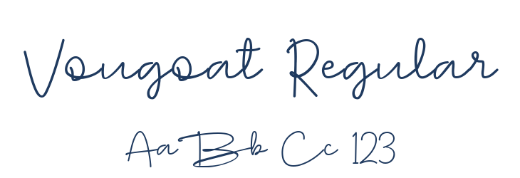 Vougoat Regular Font Preview