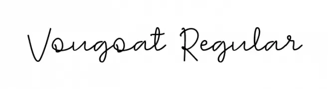 Vougoat Regular  Frei Schriftart Herunterladen