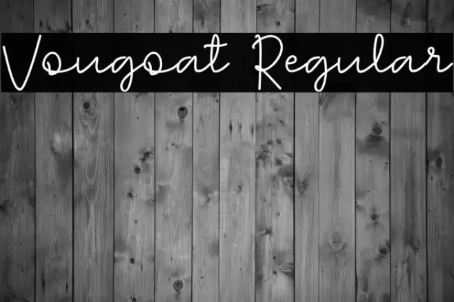 Vougoat Regular फ़ॉन्ट examples