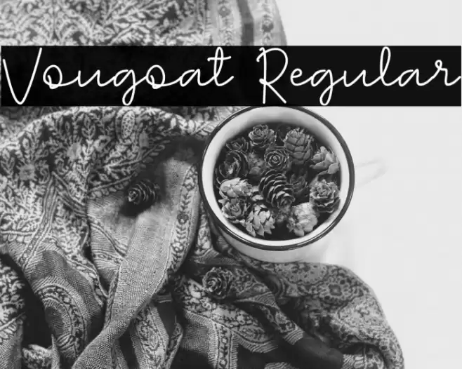 Vougoat Regular फ़ॉन्ट examples