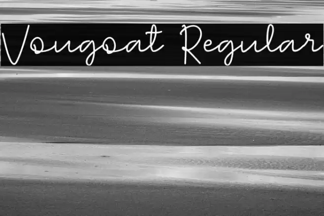 Vougoat Regular फ़ॉन्ट examples