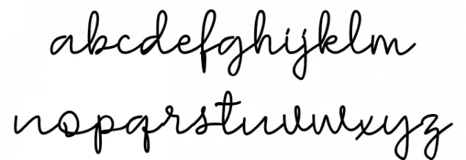 Vougoat Regular फ़ॉन्ट लोअरकेस