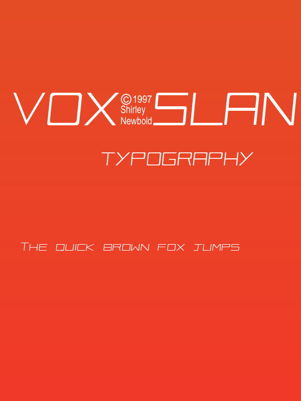 Vox-Slanted Poster