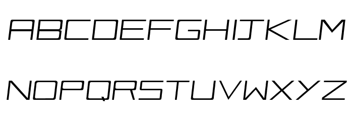 Vox-Slanted Font LOWERCASE
