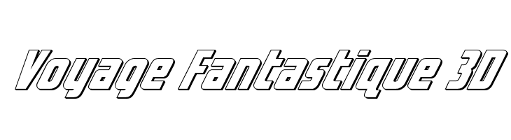 Voyage Fantastique 3D Font