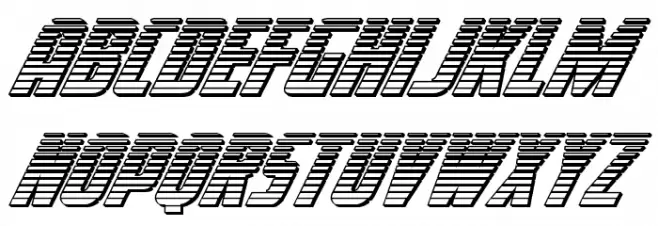 Voyage Fantastique Chrome Schriftart Groß