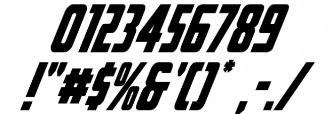 Voyage Fantastique Condensed Font OTHER CHARS