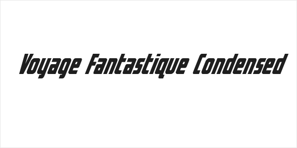 Voyage Fantastique Condensed Logo