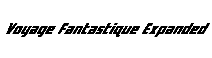 Voyage Fantastique Expanded Font