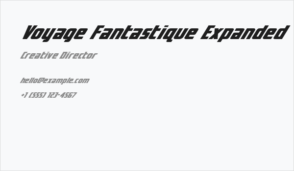 Voyage Fantastique Expanded Business Card