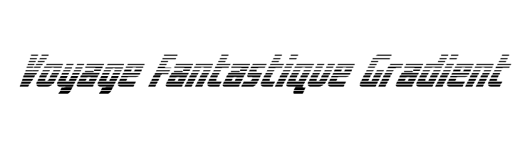 Voyage Fantastique Gradient  font caratteri gratis