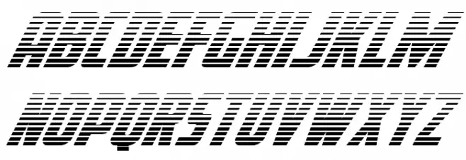 Voyage Fantastique Gradient Schriftart Groß