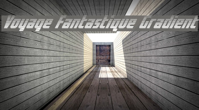 Voyage Fantastique Gradient Font examples
