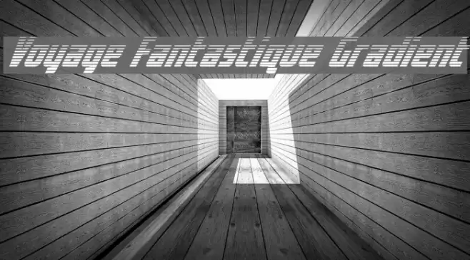 Voyage Fantastique Gradient Шрифта examples