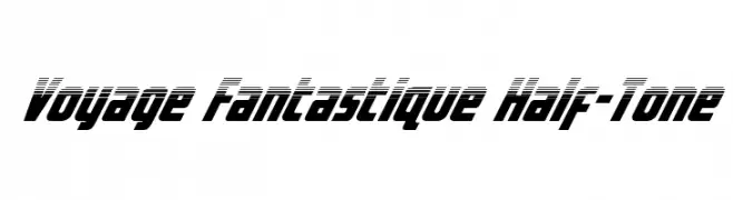 Voyage Fantastique Half-Tone  Frei Schriftart Herunterladen
