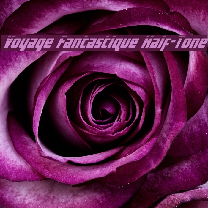 Voyage Fantastique Half-Tone Font examples