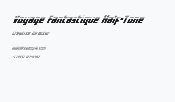 Voyage Fantastique Half-Tone Business Card