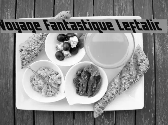 Voyage Fantastique Leftalic Font examples