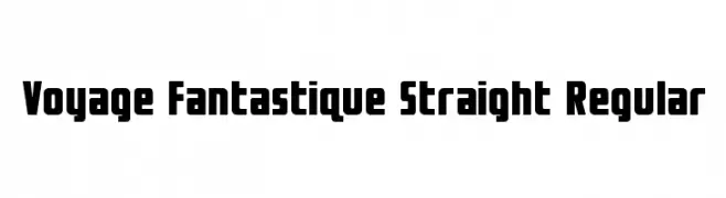 Voyage Fantastique Straight Regular  تنزيل الخطوط