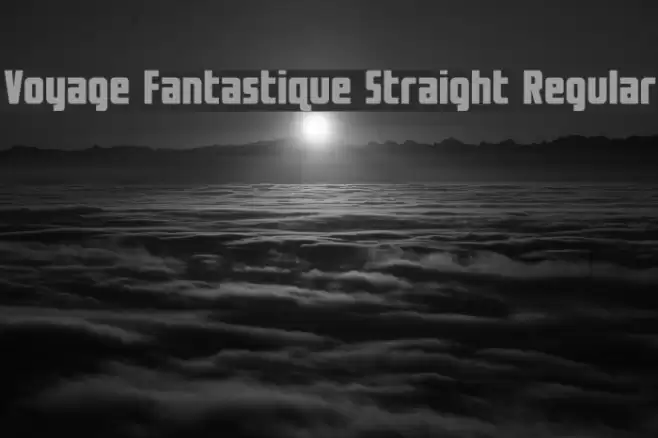 Voyage Fantastique Straight Regular Font examples