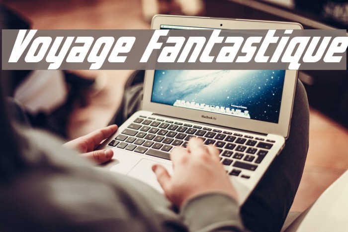 Voyage Fantastique Font examples