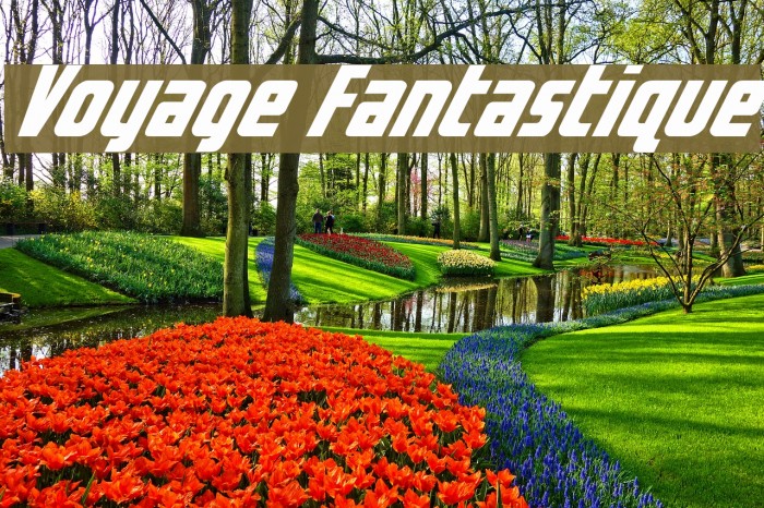 Voyage Fantastique Font examples