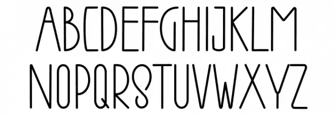 Voyage Font UPPERCASE