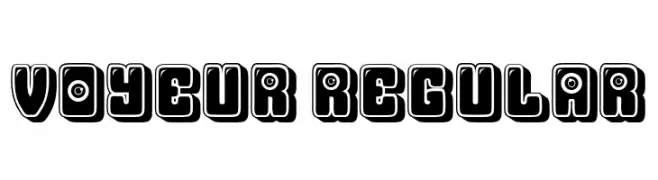 Voyeur Regular  Free Fonts Download