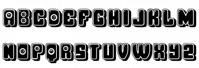Voyeur Regular Schriftart Groß