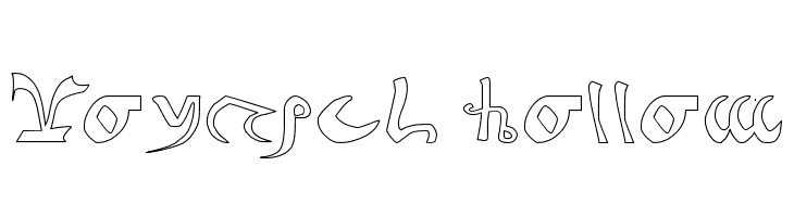 Voynich Hollow  フリーフォントのダウンロード