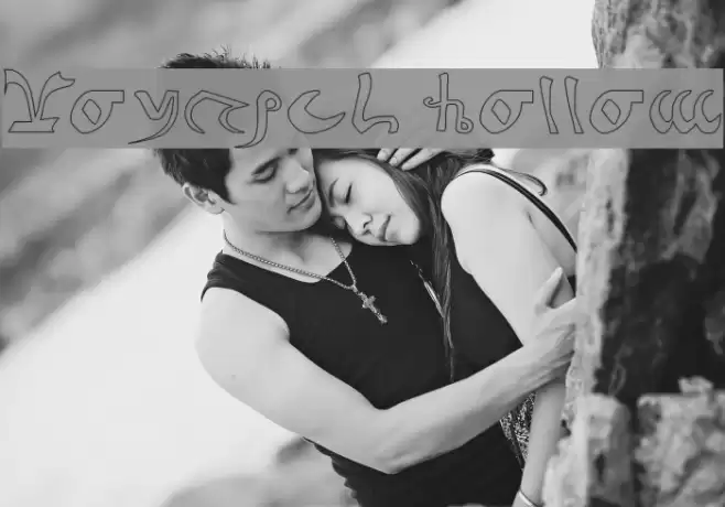 Voynich Hollow Font examples