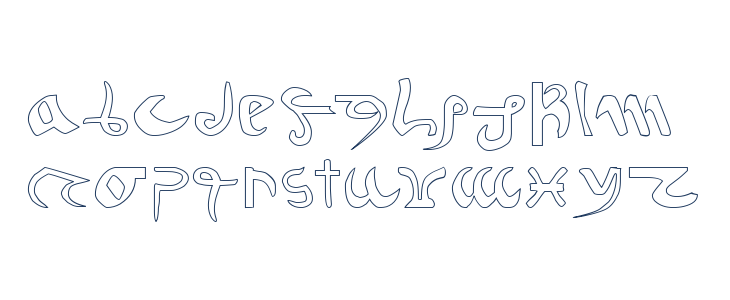 Voynich Hollow Lowercase