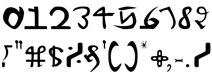 Voynich Font OTHER CHARS