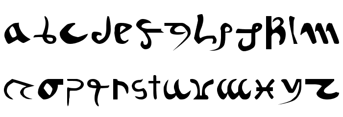 Voynich Font LOWERCASE