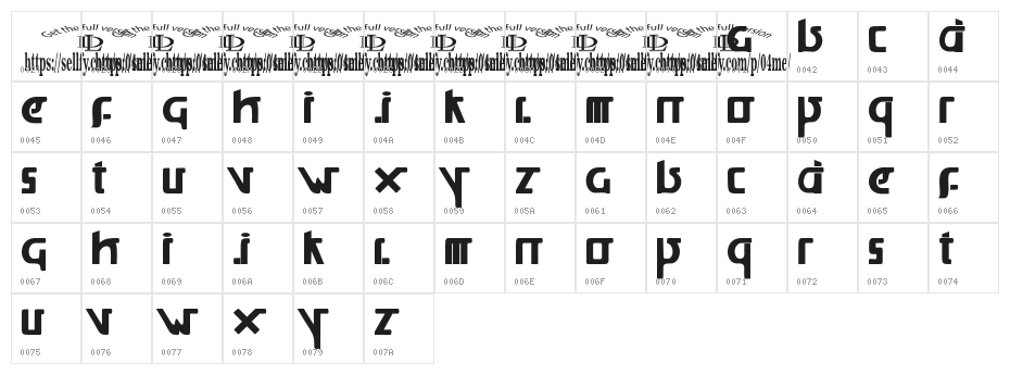 voltus(freeVersion) Character Map