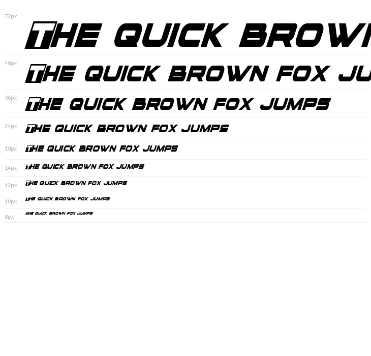 voxBOX Condensed Italic Waterfall