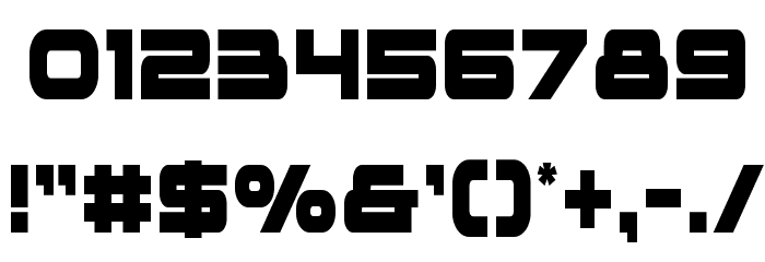 voxBOX Condensed Font OTHER CHARS