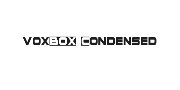 voxBOX Condensed Logo