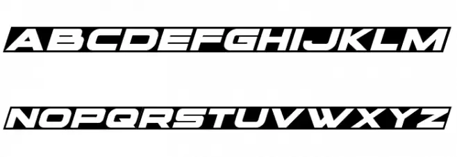 voxBOX Expanded Italic Schriftart Groß